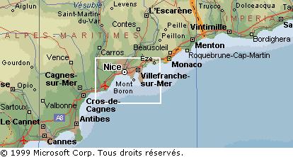 map of south of france